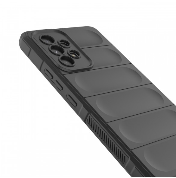 Magic Shield Fodral till Samsung Galaxy A53 5G flexibelt pansarskal svart
