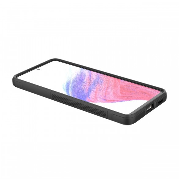 Magic Shield Fodral till Samsung Galaxy A53 5G flexibelt pansarskal svart