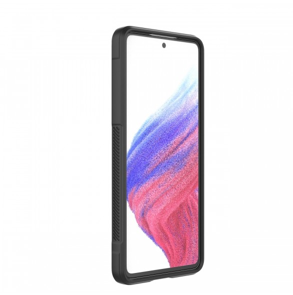 Magic Shield Fodral till Samsung Galaxy A53 5G flexibelt pansarskal svart