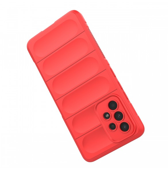 Magic Shield Fodral till Samsung Galaxy A53 5G flexibelt pansarskal rött