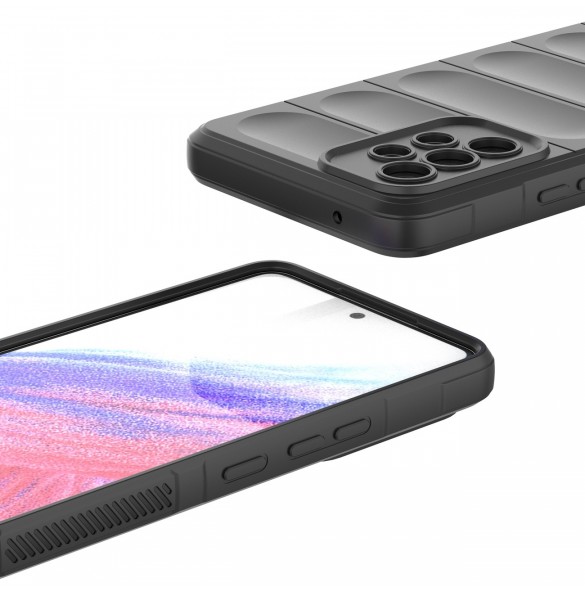 Magic Shield Fodral för Samsung Galaxy A53 5G flexibelt pansarskal mörkblått
