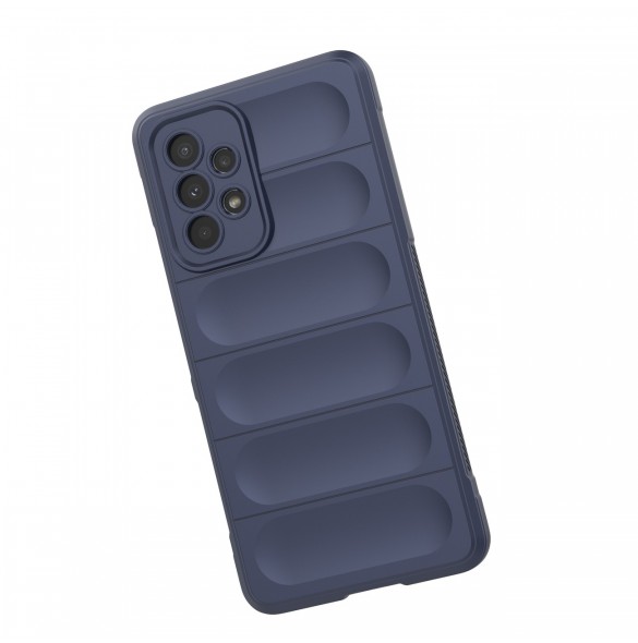 Magic Shield Fodral för Samsung Galaxy A53 5G flexibelt pansarskal mörkblått