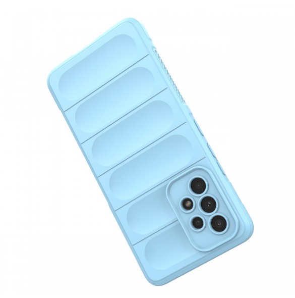 Magic Shield Fodral för Samsung Galaxy A53 5G flexibelt pansarskal ljusblått
