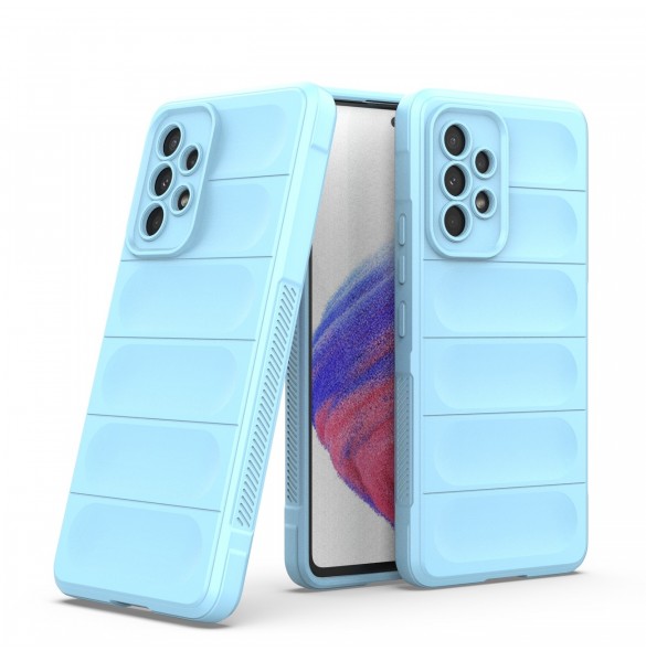 Magic Shield Fodral för Samsung Galaxy A53 5G flexibelt pansarskal ljusblått