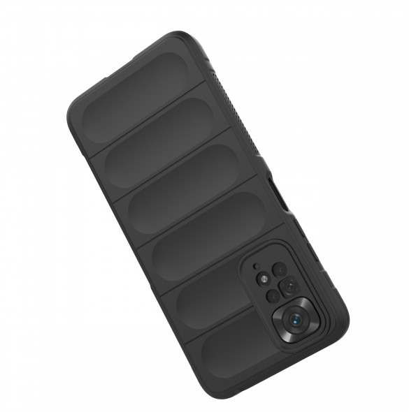 Magic Shield Case fodral för Xiaomi Redmi Note 11 flexibelt pansarskydd svart