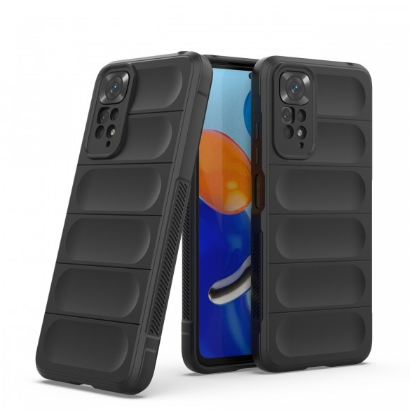 Magic Shield Case fodral för Xiaomi Redmi Note 11 flexibelt pansarskydd svart