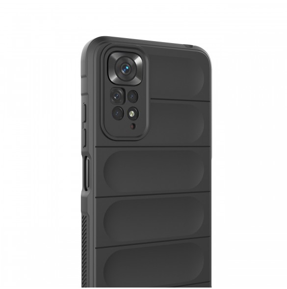 Magic Shield Case fodral för Xiaomi Redmi Note 11 flexibelt pansarskydd svart