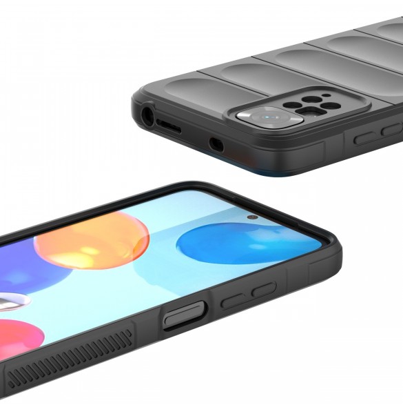 Magic Shield Case fodral för Xiaomi Redmi Note 11 flexibelt pansarskydd svart