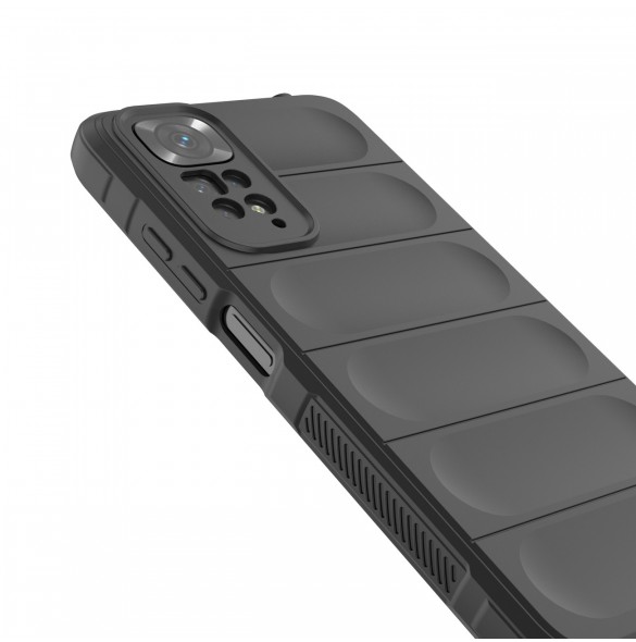 Magic Shield Case fodral för Xiaomi Redmi Note 11 flexibelt pansarskydd svart