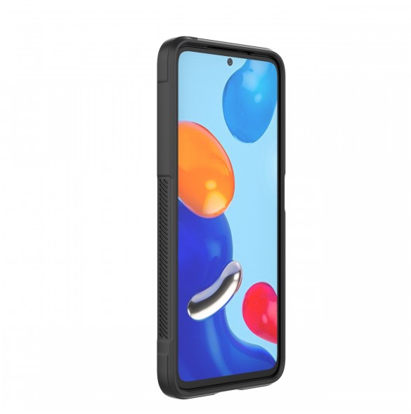 Magic Shield Case fodral för Xiaomi Redmi Note 11 flexibelt pansarskydd svart