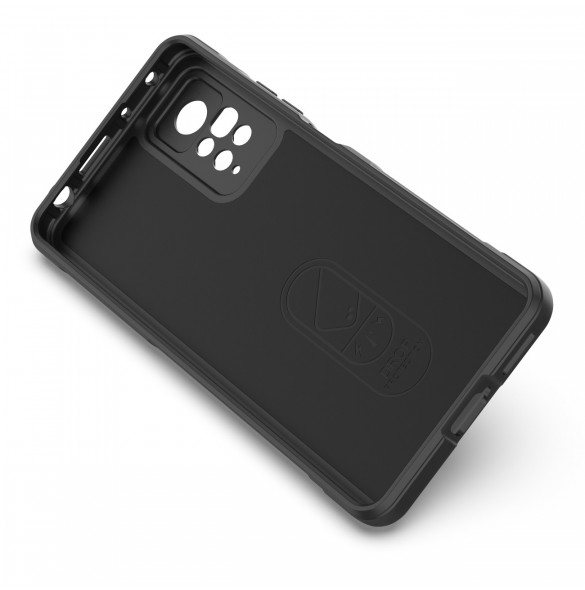 Magic Shield Fodral till Xiaomi Redmi Note 11 Pro flexibelt pansarskal svart