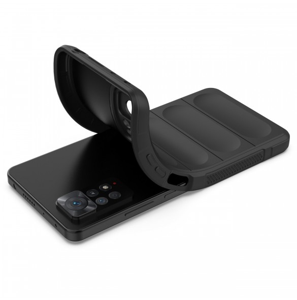 Magic Shield Fodral till Xiaomi Redmi Note 11 Pro flexibelt pansarskal svart