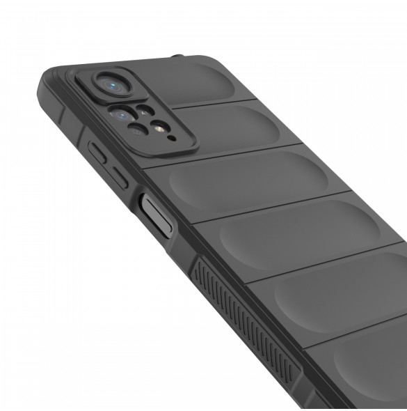 Magic Shield Fodral till Xiaomi Redmi Note 11 Pro flexibelt pansarskal svart