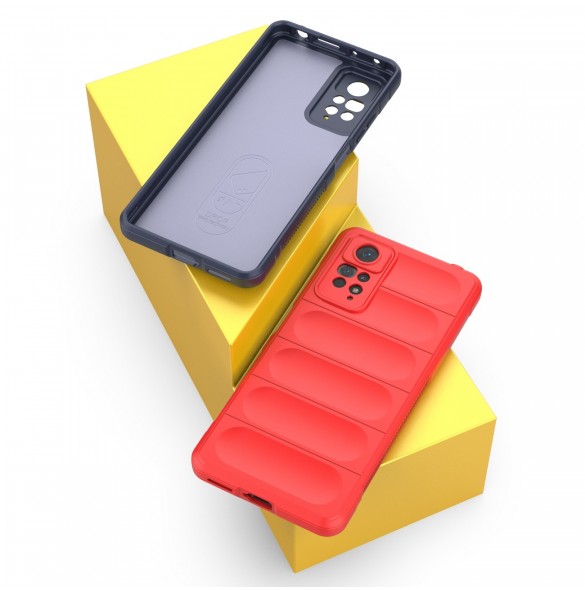 Magic Shield Case-fodral till Xiaomi Redmi Note 11 Pro flexibelt pansarskydd mörkblått