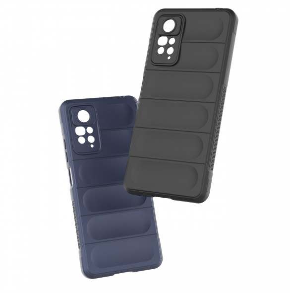 Magic Shield Case-fodral till Xiaomi Redmi Note 11 Pro flexibelt pansarskydd mörkblått