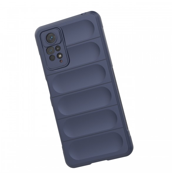 Magic Shield Case-fodral till Xiaomi Redmi Note 11 Pro flexibelt pansarskydd mörkblått