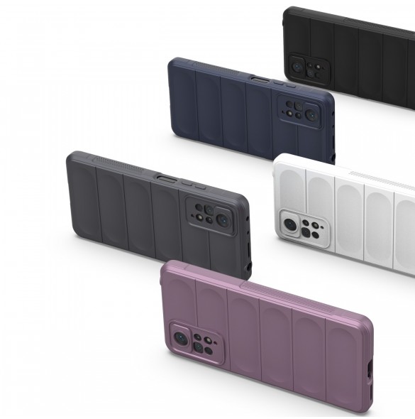 Magic Shield Case-fodral till Xiaomi Redmi Note 11 Pro flexibelt pansarskydd mörkblått