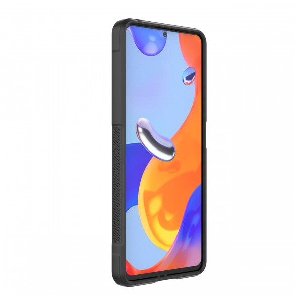 Magic Shield Case-fodral till Xiaomi Redmi Note 11 Pro flexibelt pansarskydd mörkblått