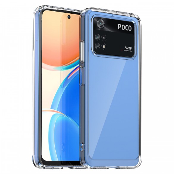 Outer Space Case för Xiaomi Poco M4 Pro-fodral med en flexibel ram svart