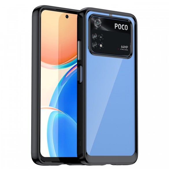 Outer Space Case för Xiaomi Poco M4 Pro-fodral med en flexibel ram svart