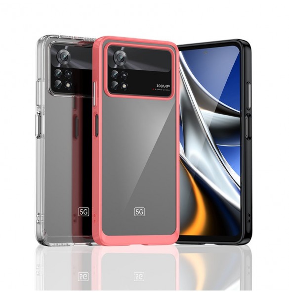 Outer Space Fodral för Xiaomi Poco X4 Pro 5G skal med en flexibel ram svart