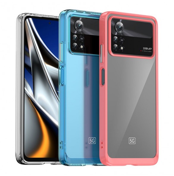 Outer Space Fodral för Xiaomi Poco X4 Pro 5G skal med en flexibel ram svart