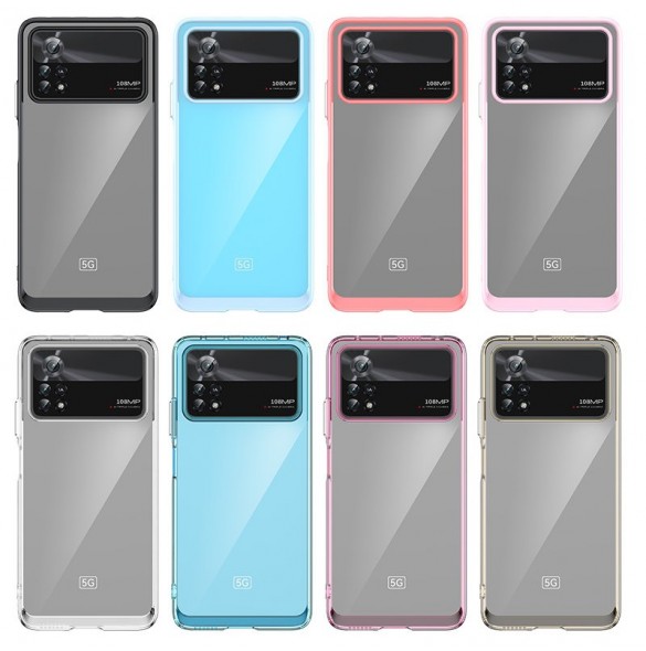 Outer Space Fodral för Xiaomi Poco X4 Pro 5G skal med en flexibel ram svart