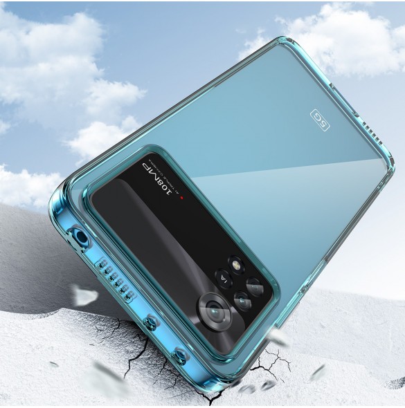 Outer Space Fodral för Xiaomi Poco X4 Pro 5G skal med en flexibel ram svart