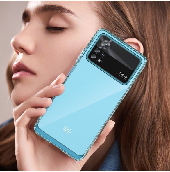 Outer Space Fodral för Xiaomi Poco X4 Pro 5G skal med en flexibel ram svart