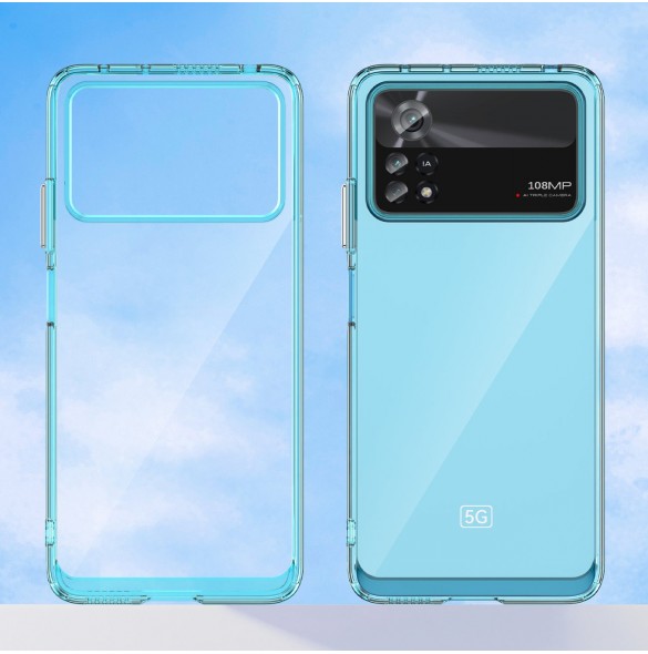 Outer Space Fodral för Xiaomi Poco X4 Pro 5G skal med en flexibel ram svart