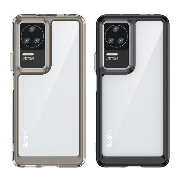 Outer Space Case för Xiaomi Poco F4 5G-fodral med en flexibel ram blå