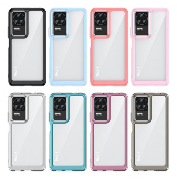 Outer Space Case för Xiaomi Poco F4 5G-fodral med en flexibel ram blå