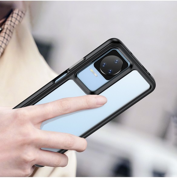 Outer Space Case för Xiaomi Poco F4 5G-fodral med en flexibel ram blå