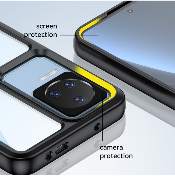 Outer Space Case för Xiaomi Poco F4 5G-fodral med en flexibel ram blå