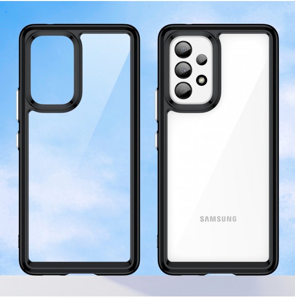 Outer Space Fodral för Samsung Galaxy A53 5G skal med flexibel transparent ram