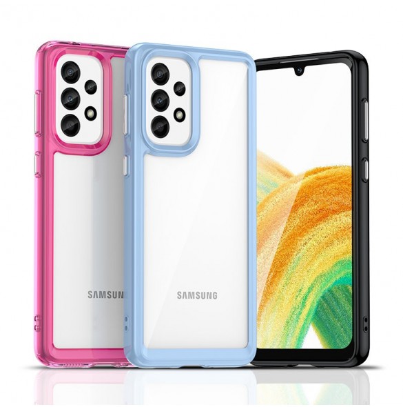 Outer Space Fodral för Samsung Galaxy A33 5G skal med en flexibel ram svart