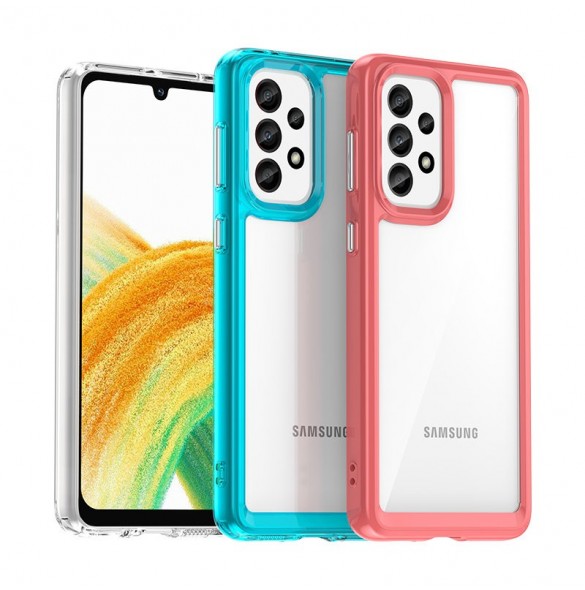 Outer Space Fodral för Samsung Galaxy A33 5G skal med en flexibel ram svart