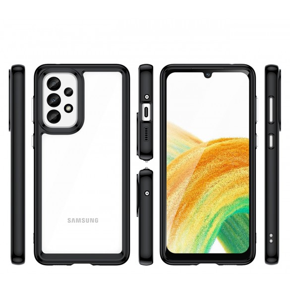 Outer Space Fodral för Samsung Galaxy A33 5G skal med en flexibel ram svart