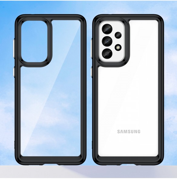 Outer Space Fodral för Samsung Galaxy A33 5G skal med en flexibel ram svart