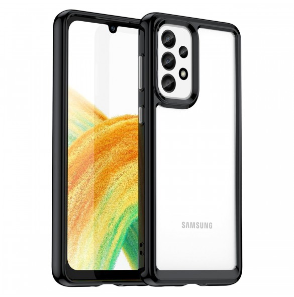 Outer Space Fodral för Samsung Galaxy A33 5G skal med en flexibel ram svart