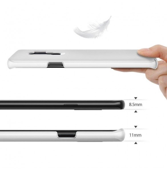 Vitt och väldigt snyggt skydd till Samsung Galaxy S9 Plus G965.