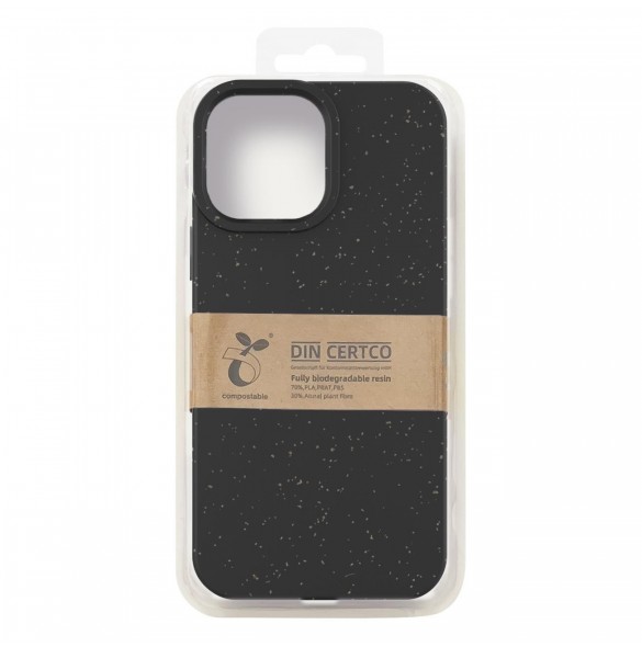 Eco Case fodral för iPhone 14 Plus silikonnedbrytbart skal svart
