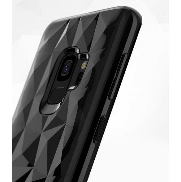Svart och väldigt snyggt skydd till Samsung Galaxy S9 G960.