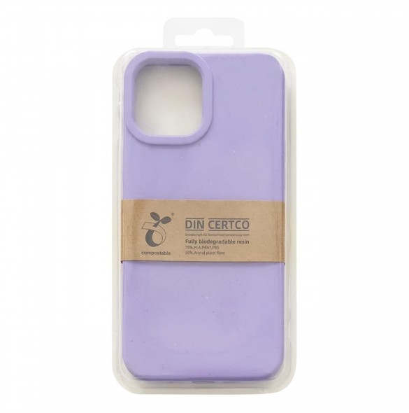 Eco Case-fodral till iPhone 14 Pro silikonnedbrytbart skal marinblått