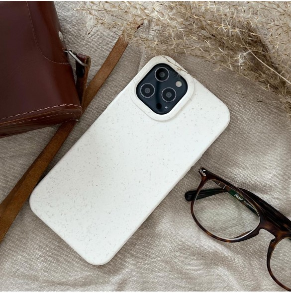 Eco Case fodral för iPhone 14 Pro silikonnedbrytbart skal lila