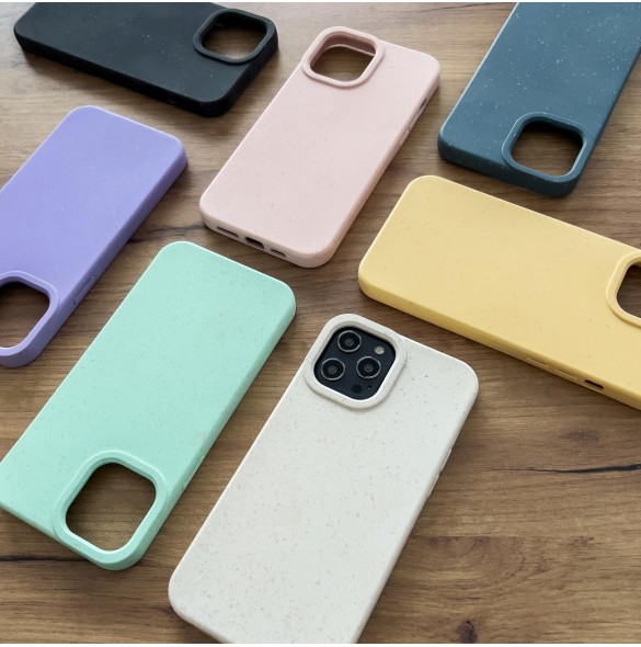Eco Case fodral för iPhone 14 Pro silikonnedbrytbart skal mintgrönt