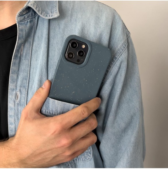 Eco Case fodral till iPhone 14 Pro silikonnedbrytbart skal vitt