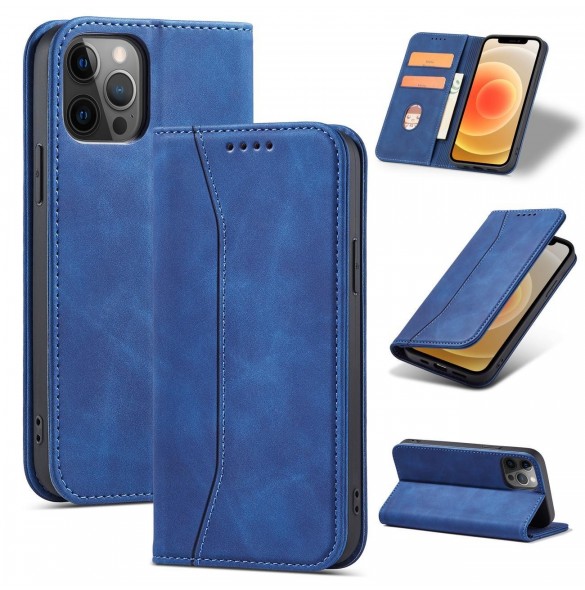 Magnet Fancy Fodral för Samsung Galaxy A23 5G Skal med Flip Wallet Stand blå