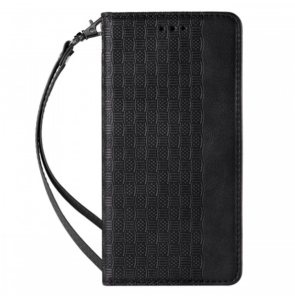 Magnet Strap Fodral för Samsung Galaxy A23 5G Flip Wallet Mini Lanyard Stand Svart