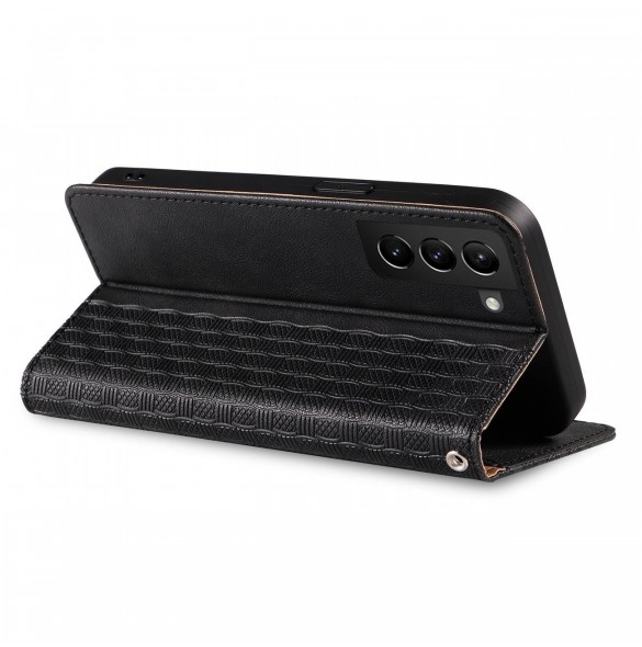 Magnet Strap Fodral för Samsung Galaxy A23 5G Flip Wallet Mini Lanyard Stand Svart